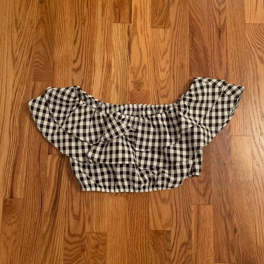 Off the shoulder crop top